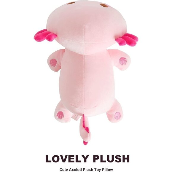 13" Onsoyours Cute Axolotl  Salamander Kawaii Plush Pillow Soft Stuffed Animal - Picture 7 of 7